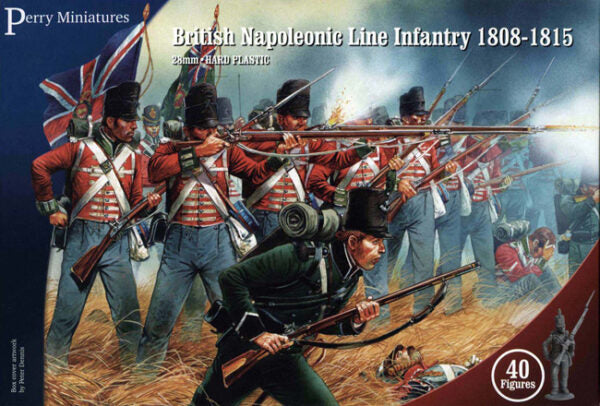 Perry Miniatures: BH1 Plastic British Napoleonic Line Infantry box set ( 36 Line Infantry, 4 Riflemen)