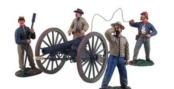 Perry Miniatures: ACW21 Confederate Artillery firing piece (12 pdr Napoleon , 12 pdr Howitzer and 6 pdr barrels)