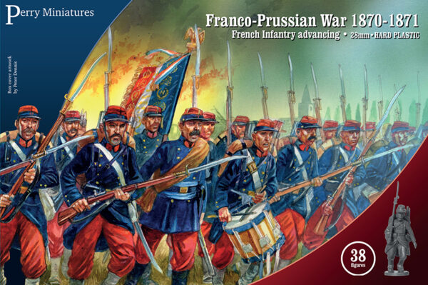 Perry Miniatures: FRE 1 Franco-Prussian War French Infantry advancing