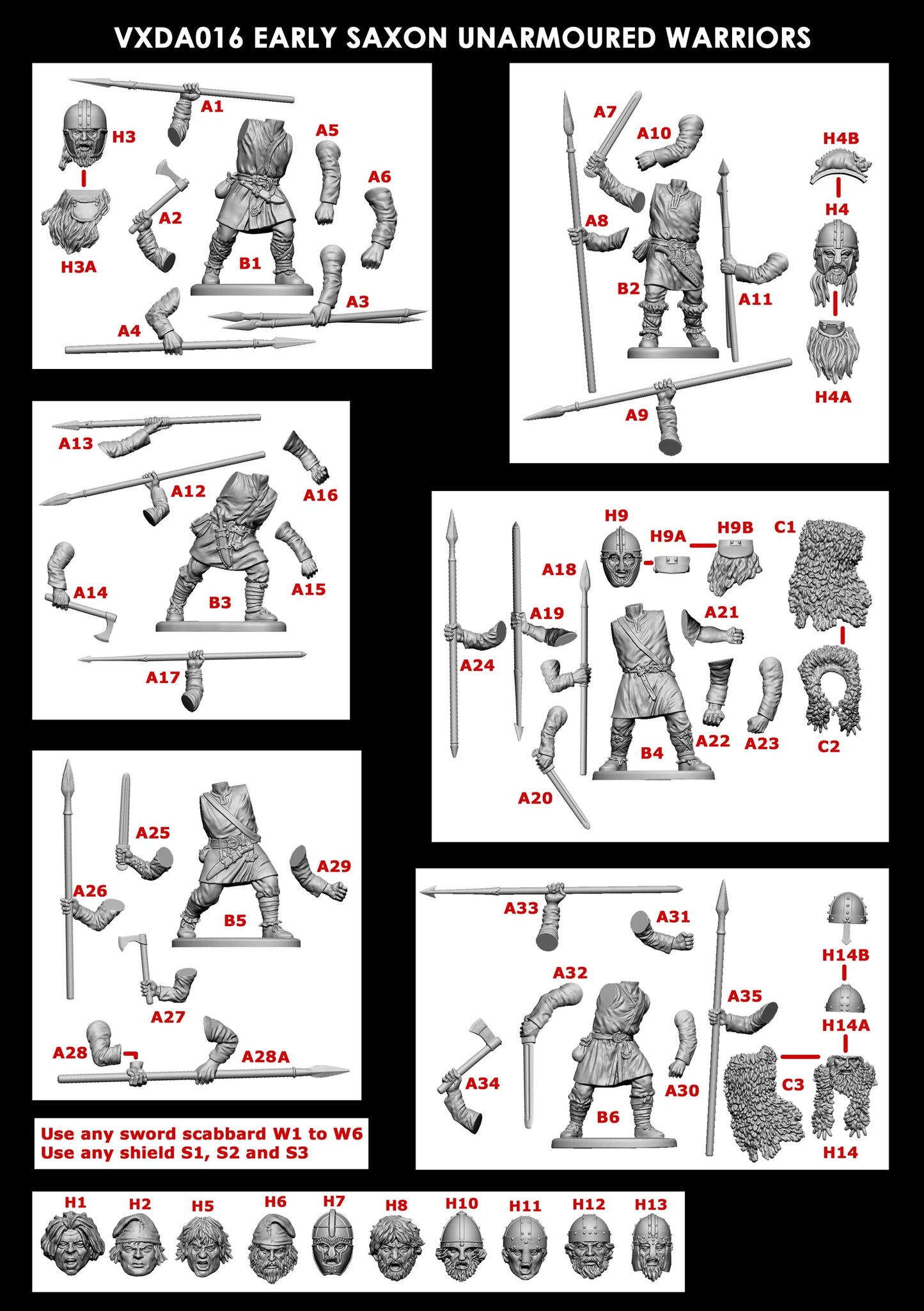 Victrix: Early Saxon Unarmored Warriors